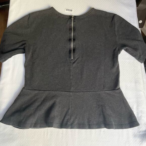 GAP Women’s 3/4 Sleeve Blouse, size M, Gray, 100% Cotton, Baby Doll - Picture 8 of 8